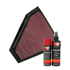 K&N Air Filter 33-2332 + Aerosol Recharge Kit