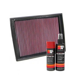 K&N Air Filter 33-2333 + Aerosol Recharge Kit