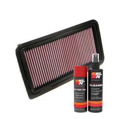 K&N Air Filter 33-2335 + Aerosol Recharge Kit