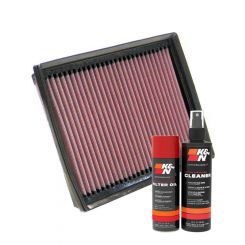 K&N Air Filter 33-2340 + Aerosol Recharge Kit