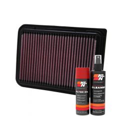 K&N Air Filter 33-2360 + Aerosol Recharge Kit