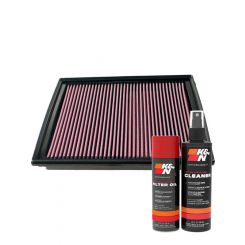 K&N Air Filter 33-2363 + Aerosol Recharge Kit
