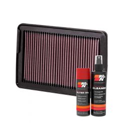 K&N Air Filter 33-2378 + Aerosol Recharge Kit