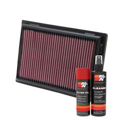 K&N Air Filter 33-2381 + Aerosol Recharge Kit