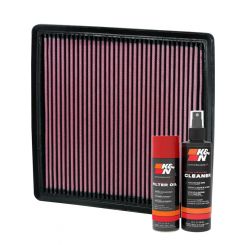 K&N Air Filter 33-2385 + Aerosol Recharge Kit