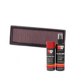 K&N Air Filter 33-2386 + Aerosol Recharge Kit