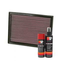 K&N Air Filter 33-2391 + Aerosol Recharge Kit