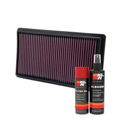 K&N Air Filter 33-2395 + Aerosol Recharge Kit