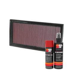 K&N Air Filter 33-2405 + Aerosol Recharge Kit