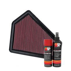 K&N Air Filter 33-2411 + Aerosol Recharge Kit