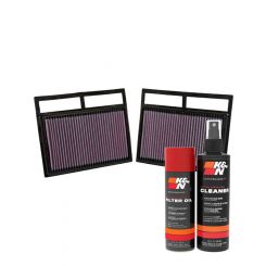 K&N Air Filter 33-2412 + Aerosol Recharge Kit