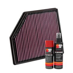 K&N Air Filter 33-2418 + Aerosol Recharge Kit