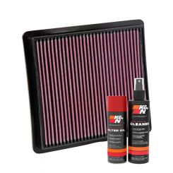 K&N Air Filter 33-2419 + Aerosol Recharge Kit