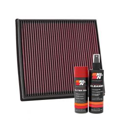 K&N Air Filter 33-2428 + Aerosol Recharge Kit