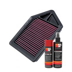K&N Air Filter 33-2437 + Aerosol Recharge Kit