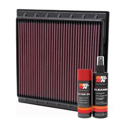 K&N Air Filter 33-2444 + Aerosol Recharge Kit