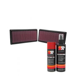 K&N Air Filter 33-2446 + Aerosol Recharge Kit