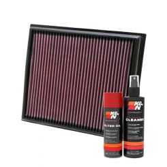 K&N Air Filter 33-2453 + Aerosol Recharge Kit