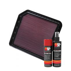 K&N Air Filter 33-2456 + Aerosol Recharge Kit