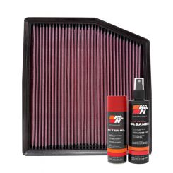 K&N Air Filter 33-2458 + Aerosol Recharge Kit