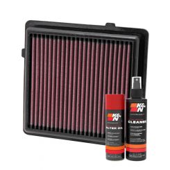 K&N Air Filter 33-2464 + Aerosol Recharge Kit