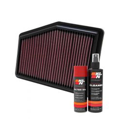 K&N Air Filter 33-2468 + Aerosol Recharge Kit