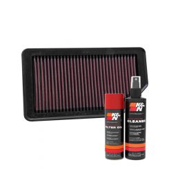 K&N Air Filter 33-2472 + Aerosol Recharge Kit