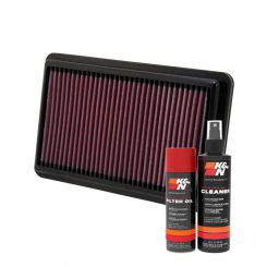 K&N Air Filter 33-2473 + Aerosol Recharge Kit