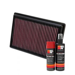 K&N Air Filter 33-2476 + Aerosol Recharge Kit