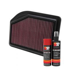 K&N Air Filter 33-2477 + Aerosol Recharge Kit