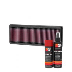 K&N Air Filter 33-2487 + Aerosol Recharge Kit