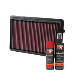K&N Air Filter 33-2489 + Aerosol Recharge Kit