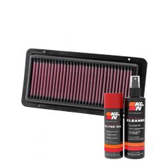 K&N Air Filter 33-2490 + Aerosol Recharge Kit