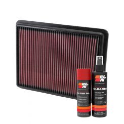 K&N Air Filter 33-2493 + Aerosol Recharge Kit