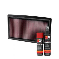 K&N Air Filter 33-2499 + Aerosol Recharge Kit