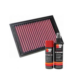 K&N Air Filter 33-2510 + Aerosol Recharge Kit