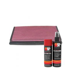 K&N Air Filter 33-2539 + Aerosol Recharge Kit
