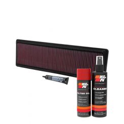 K&N Air Filter 33-2591 + Aerosol Recharge Kit