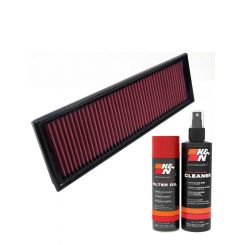 K&N Air Filter 33-2640 + Aerosol Recharge Kit
