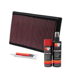 K&N Air Filter 33-2649 + Aerosol Recharge Kit