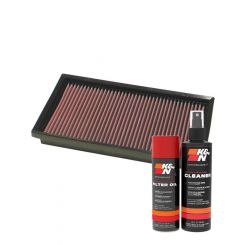 K&N Air Filter 33-2705 + Aerosol Recharge Kit