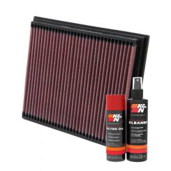 K&N Air Filter 33-2767 + Aerosol Recharge Kit