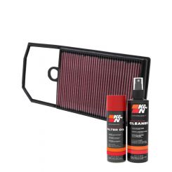 K&N Air Filter 33-2774 + Aerosol Recharge Kit