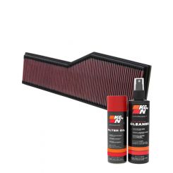 K&N Air Filter 33-2786 + Aerosol Recharge Kit