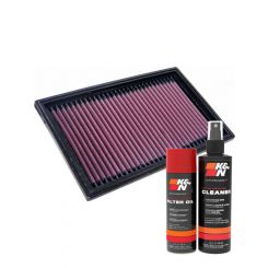 K&N Air Filter 33-2824 + Aerosol Recharge Kit