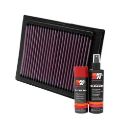 K&N Air Filter 33-2853 + Aerosol Recharge Kit