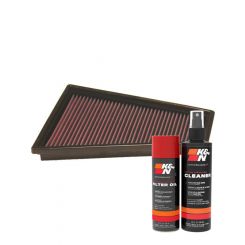K&N Air Filter 33-2863 + Aerosol Recharge Kit