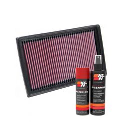 K&N Air Filter 33-2886 + Aerosol Recharge Kit