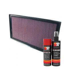 K&N Air Filter 33-2912 + Aerosol Recharge Kit