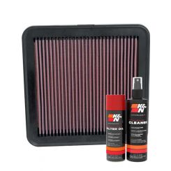 K&N Air Filter 33-2918 + Aerosol Recharge Kit